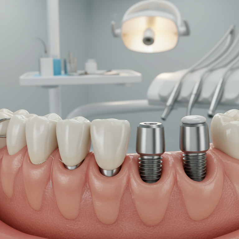 איך נראה שתל שיניים